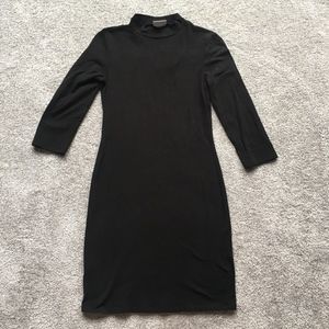 LA Hearts black 3/4 sleeve bodycon dress